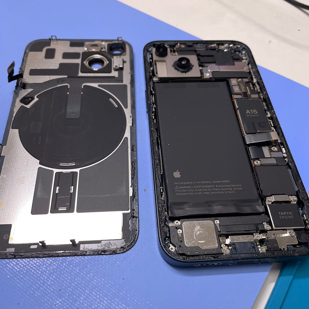 iPhone14Plus電池劣化バッテリー交換| 牛久市| バッテリー修理も即日お渡しで修理対応しております‼︎