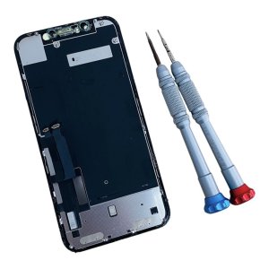 【液晶まで割れて画面が変に…】iPhoneXR・液晶交換・パネル交換