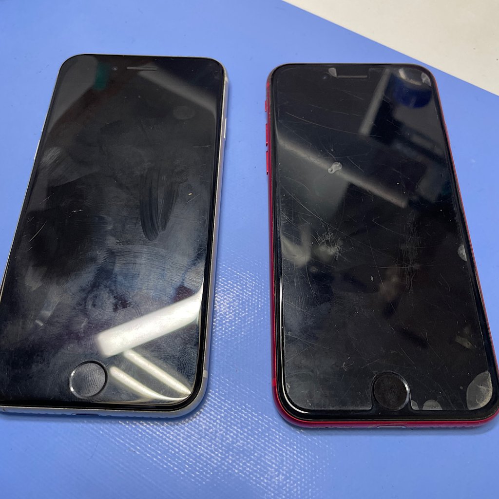iPhoneSE3 2台まとめてバッテリー交換| 牛久市ひたち野西| バッテリー交換も即日お渡しで修理対応しております‼︎