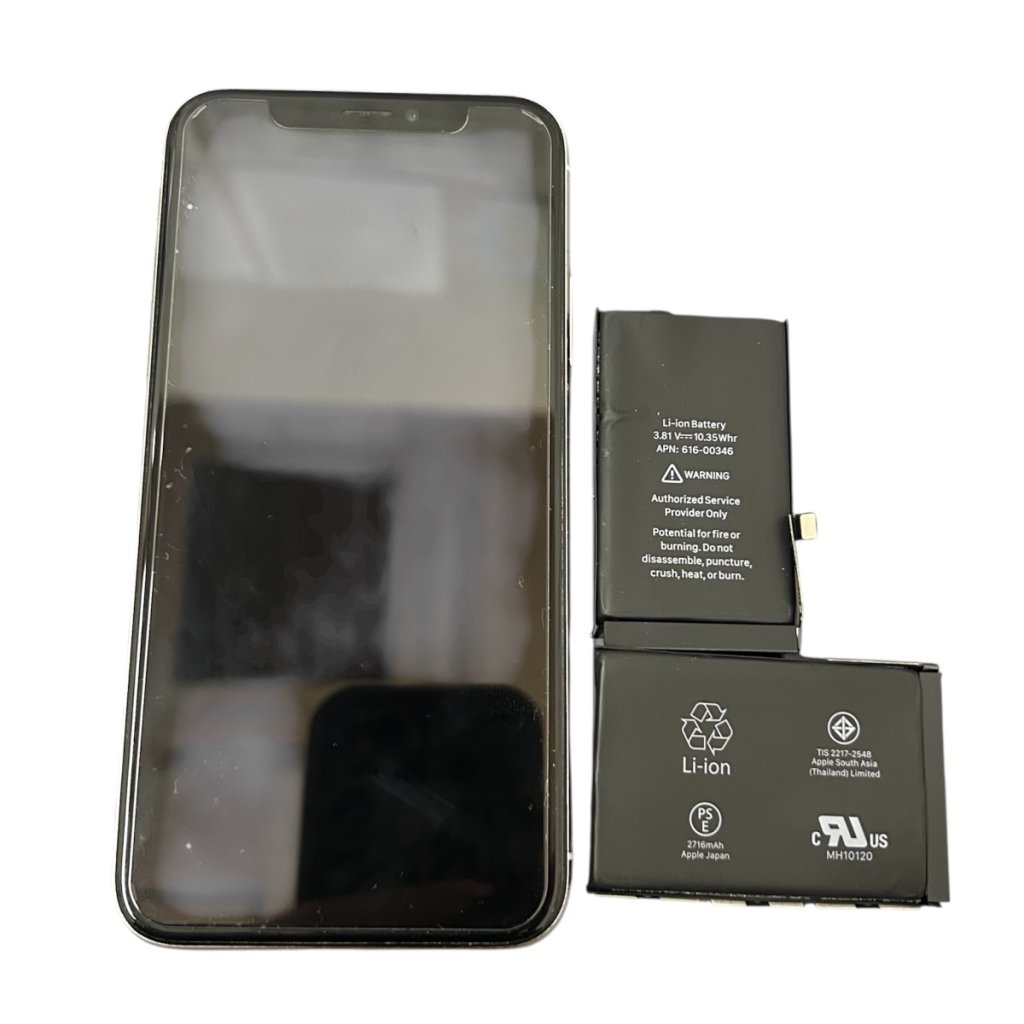 iPhoneXS バッテリー交換(最大容量72％)