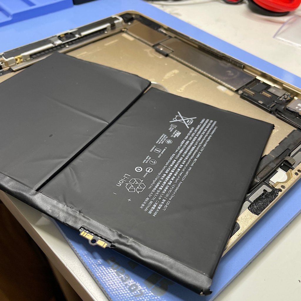 iPad6 充電劣化 バッテリー交換| 龍ケ崎市佐沼町| 電池交換も電話予約で即日お渡しの修理対応しております‼︎