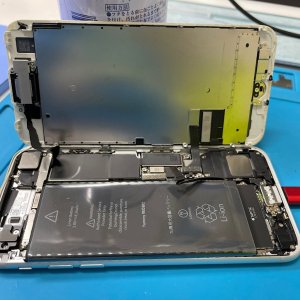 iPhone8Plus 画面が緑に変色 液晶交換| 千葉県印西市鹿黒南| 液晶交換も即日お渡しで修理対応しております‼︎