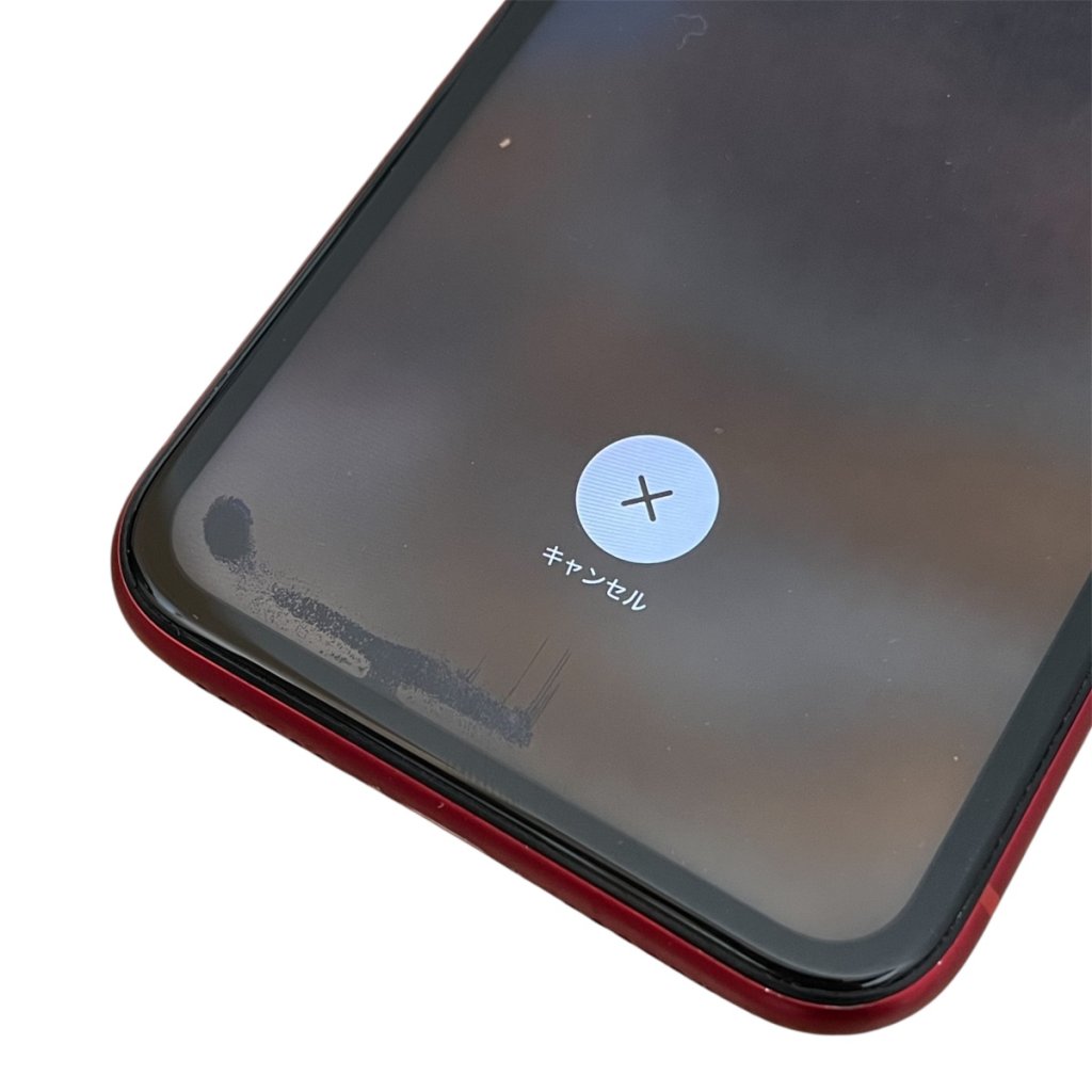 iPhone XR 液晶交換修理｜落下により画面にじみ・液晶漏れ