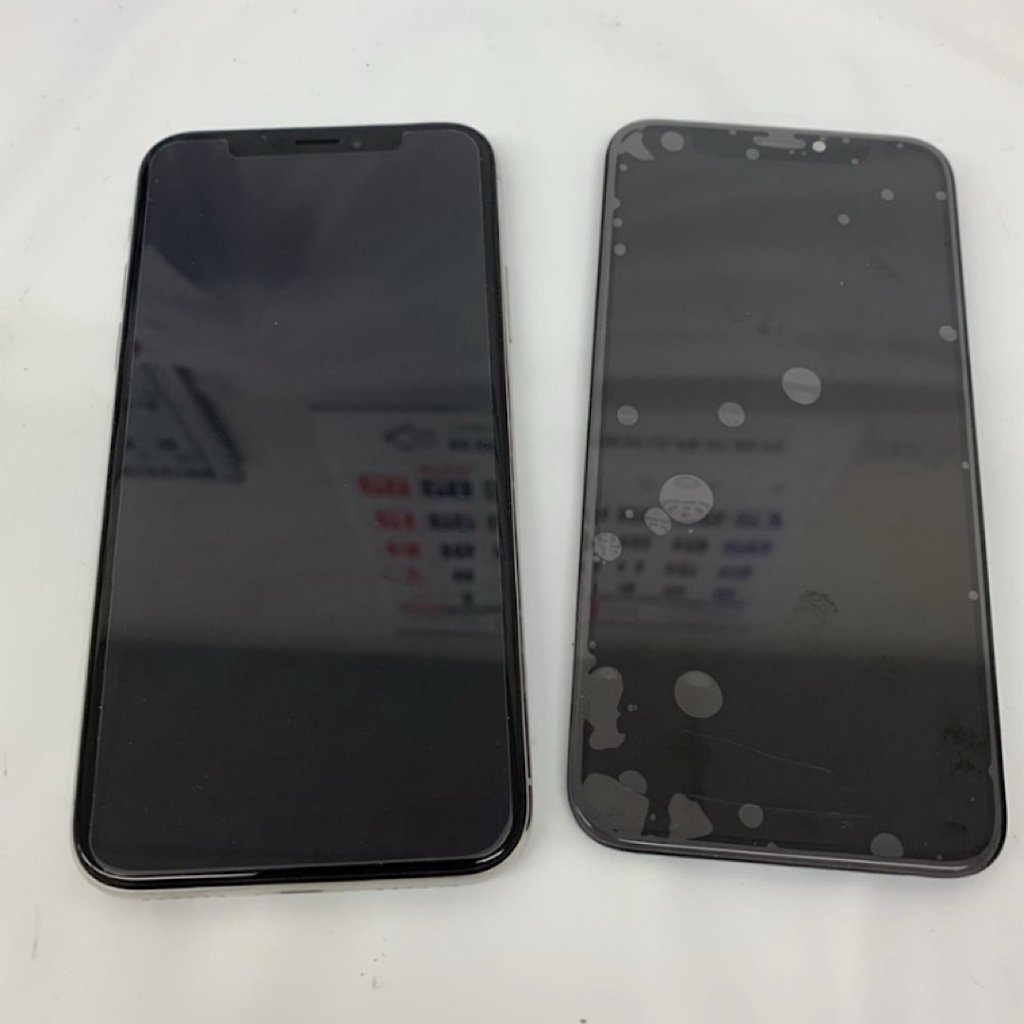 iPhoneXS 落下破損 パネル交換| 日高市高岡| iPhoneパネル交換も即日修理対応致します！