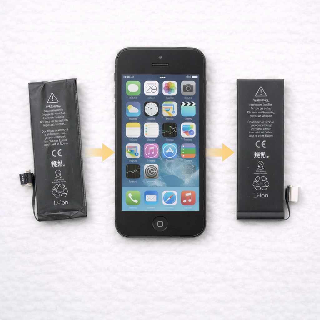 iPhone 5のバッテリー交換修理