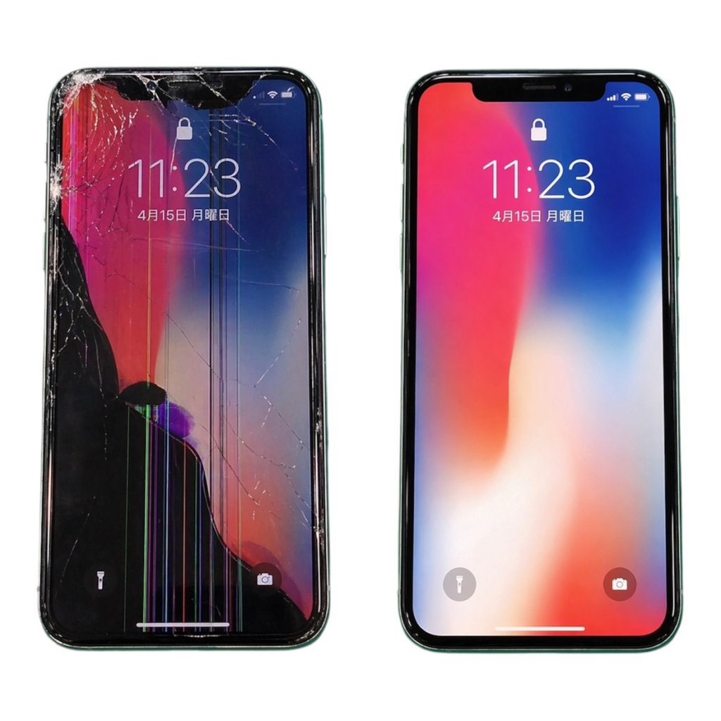 iPhone Xの液晶交換修理
