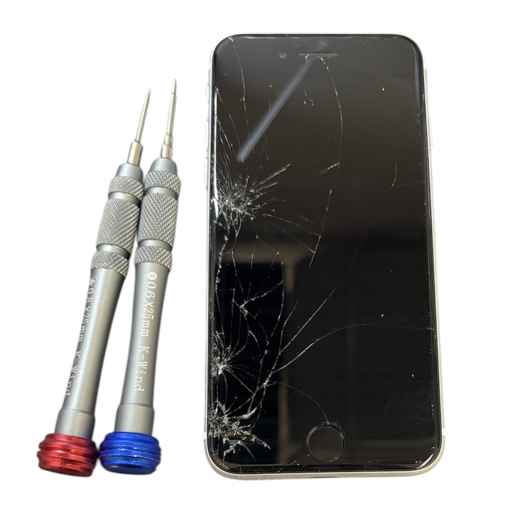 iPhoneSE2 液晶交換 (液晶ガラス破損、液晶貫通)