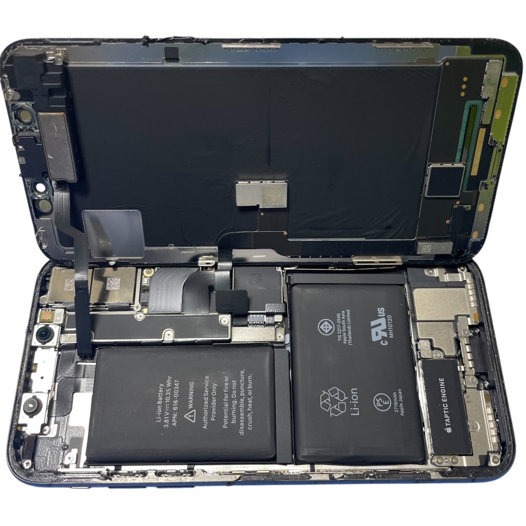 iPhoneXバッテリー交換/龍ケ崎市羽黒町/液晶パネル交換も即日対応致します。