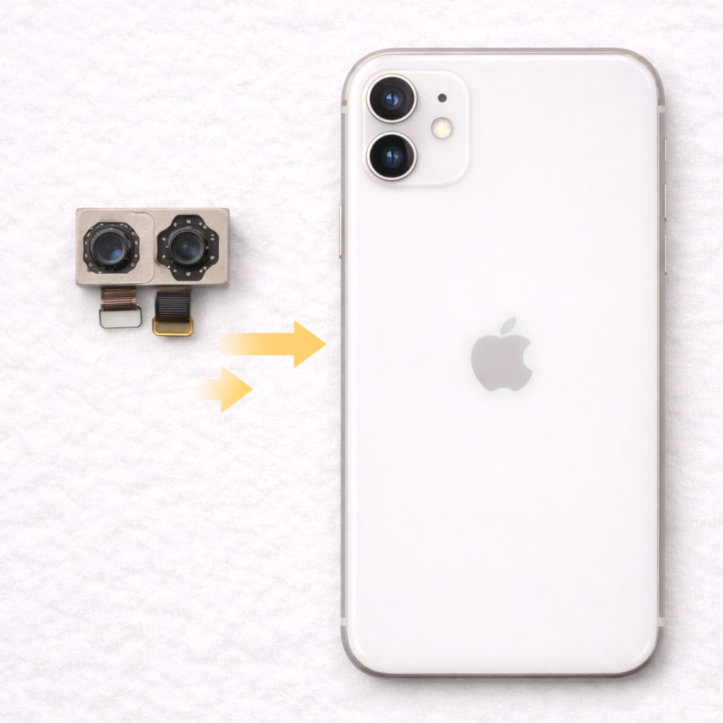 iPhone 11のアウトカメラ修理