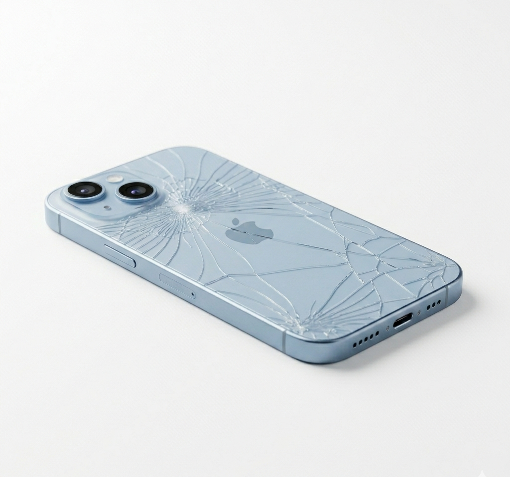iPhone 15　背面ガラス修理