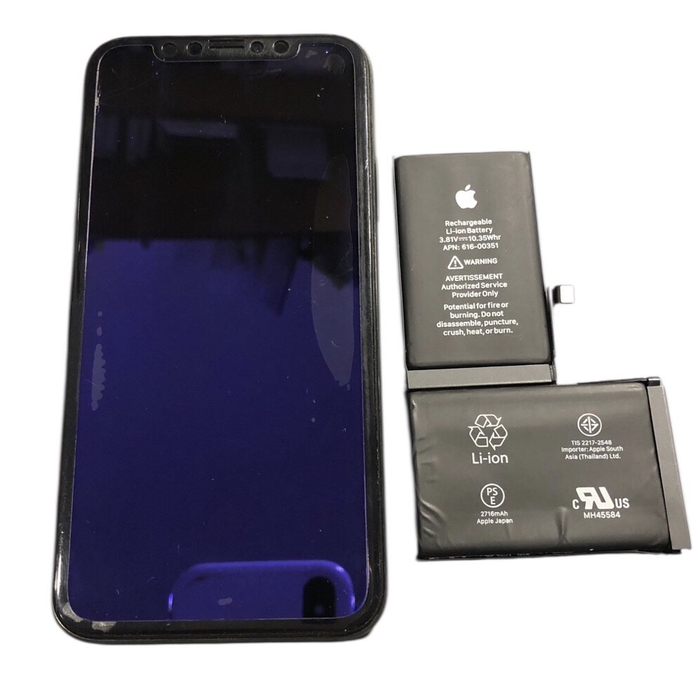 iPhoneX　バッテリー交換