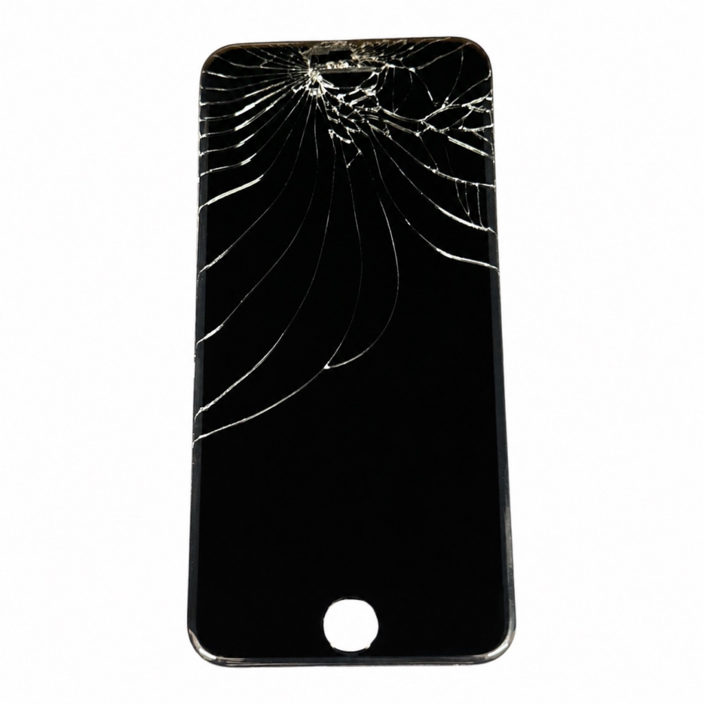 iPhoneSE3 液晶交換 車に踏まれた端末