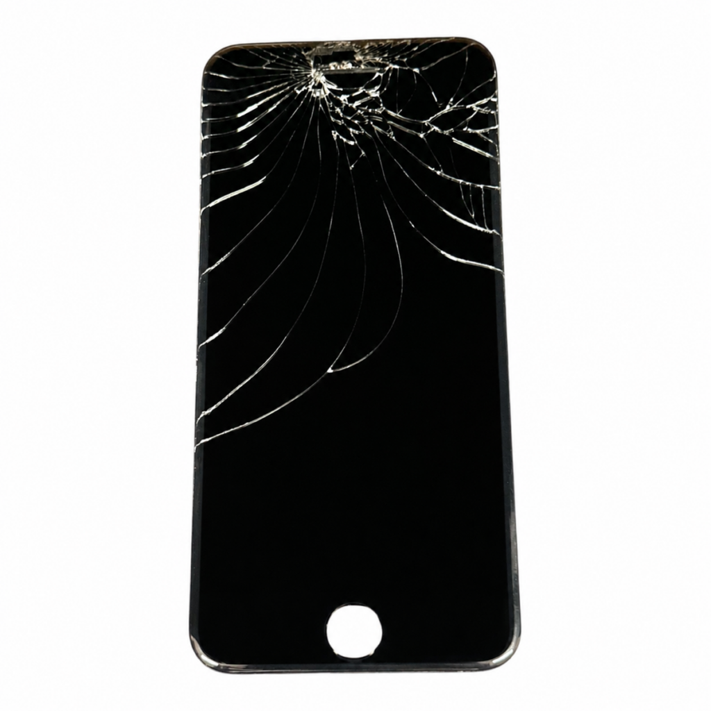 iPhoneSE3 液晶交換 車に踏まれてしまった端末も即日修理
