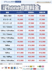 スマホ修理キャンペーンiPhone版