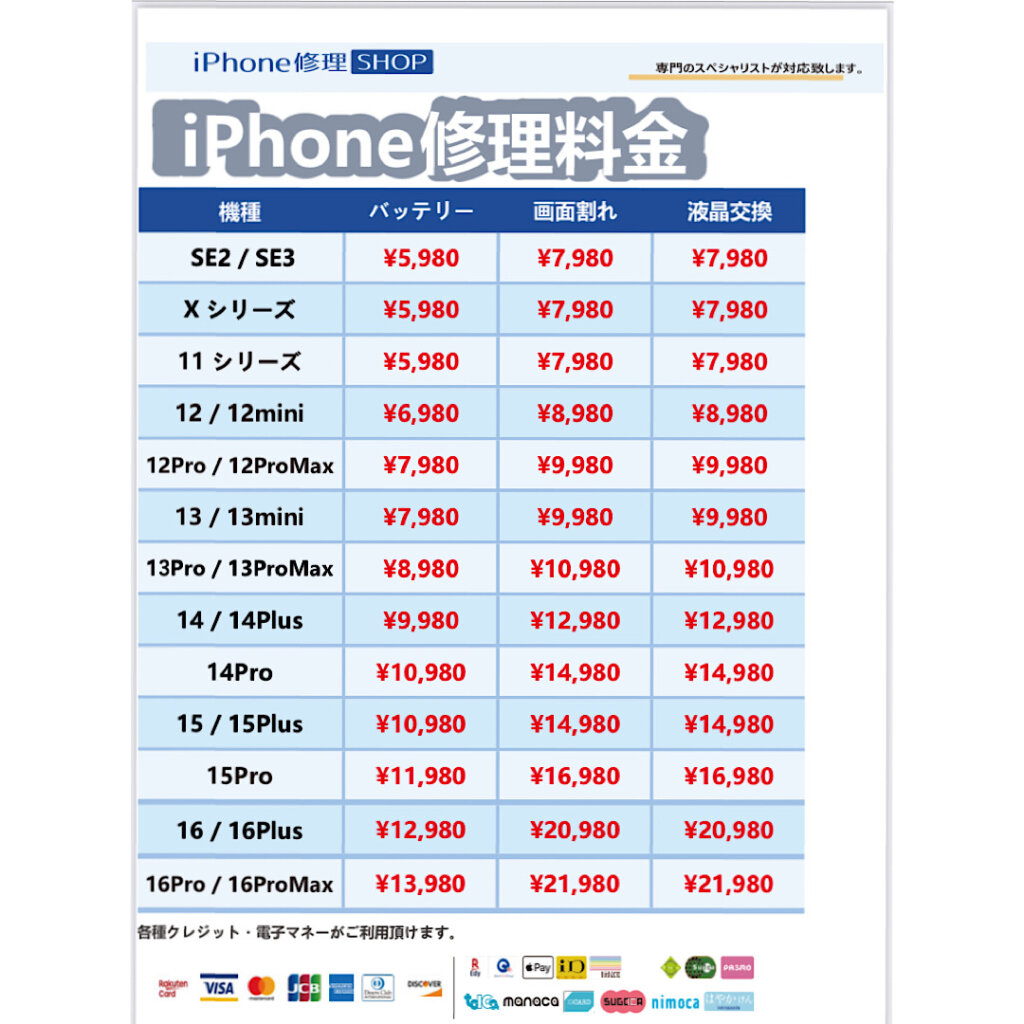 iPhone修理フェアー