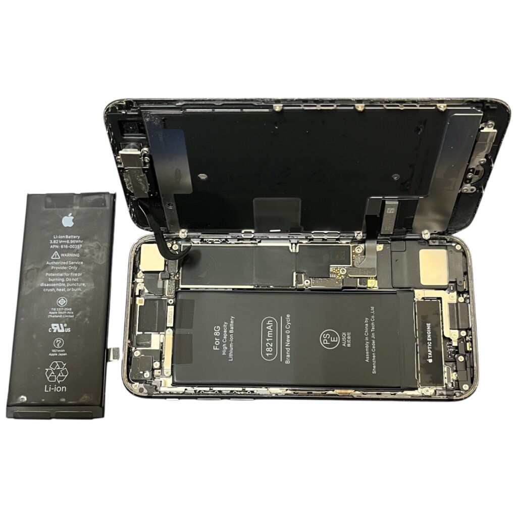 iPhone8の充電の減りが早い症状をバッテリー交換で改善