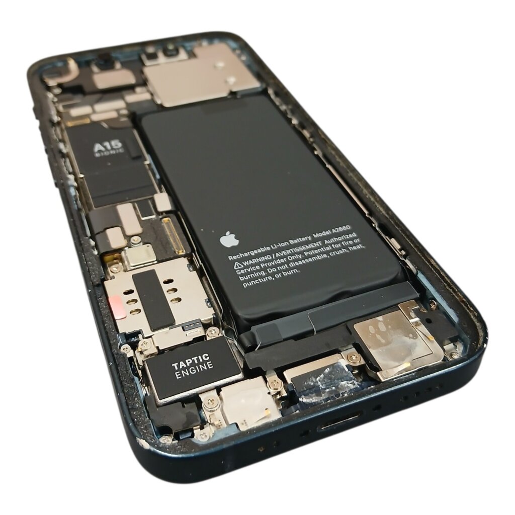 iPhone 水没による液晶不良・画面交換修理