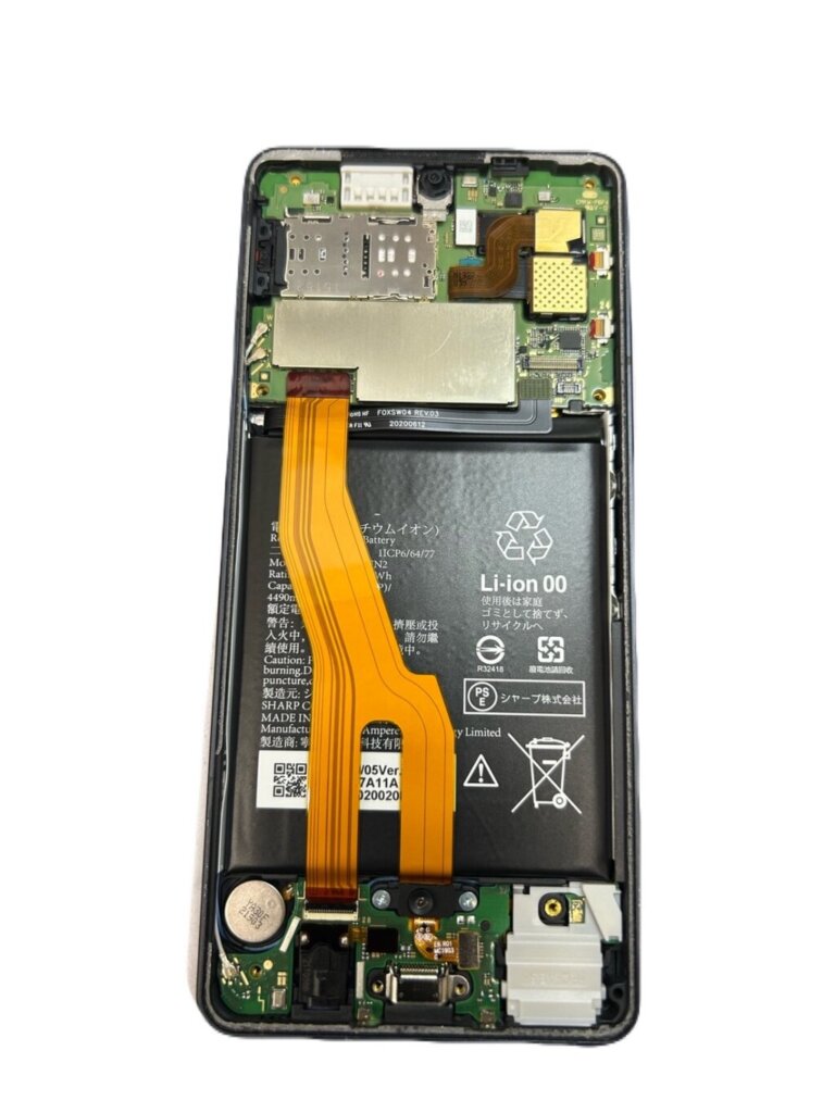 Androidスマホ AQUOS Sense6バッテリー交換