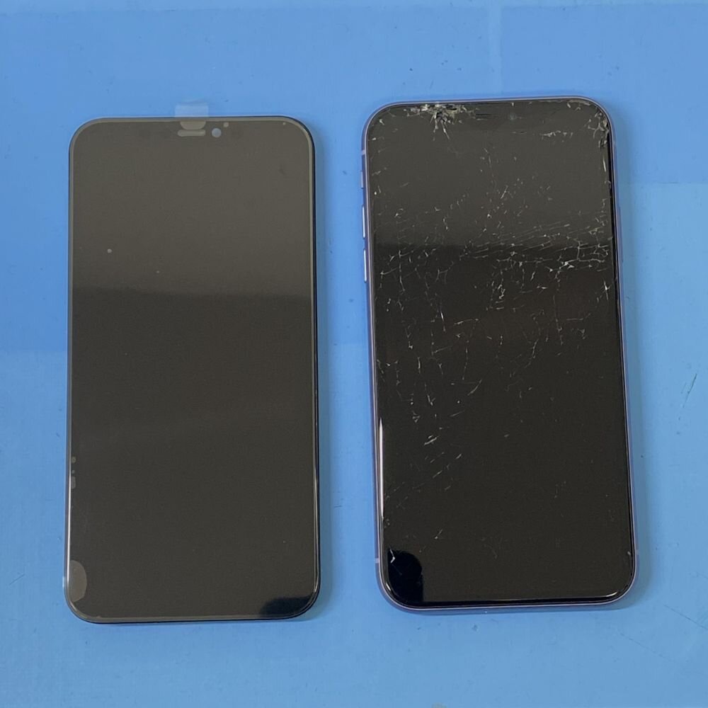 【iPhone11 フロントパネル交換】画面割れを改善！｜伊勢崎市東小保方町