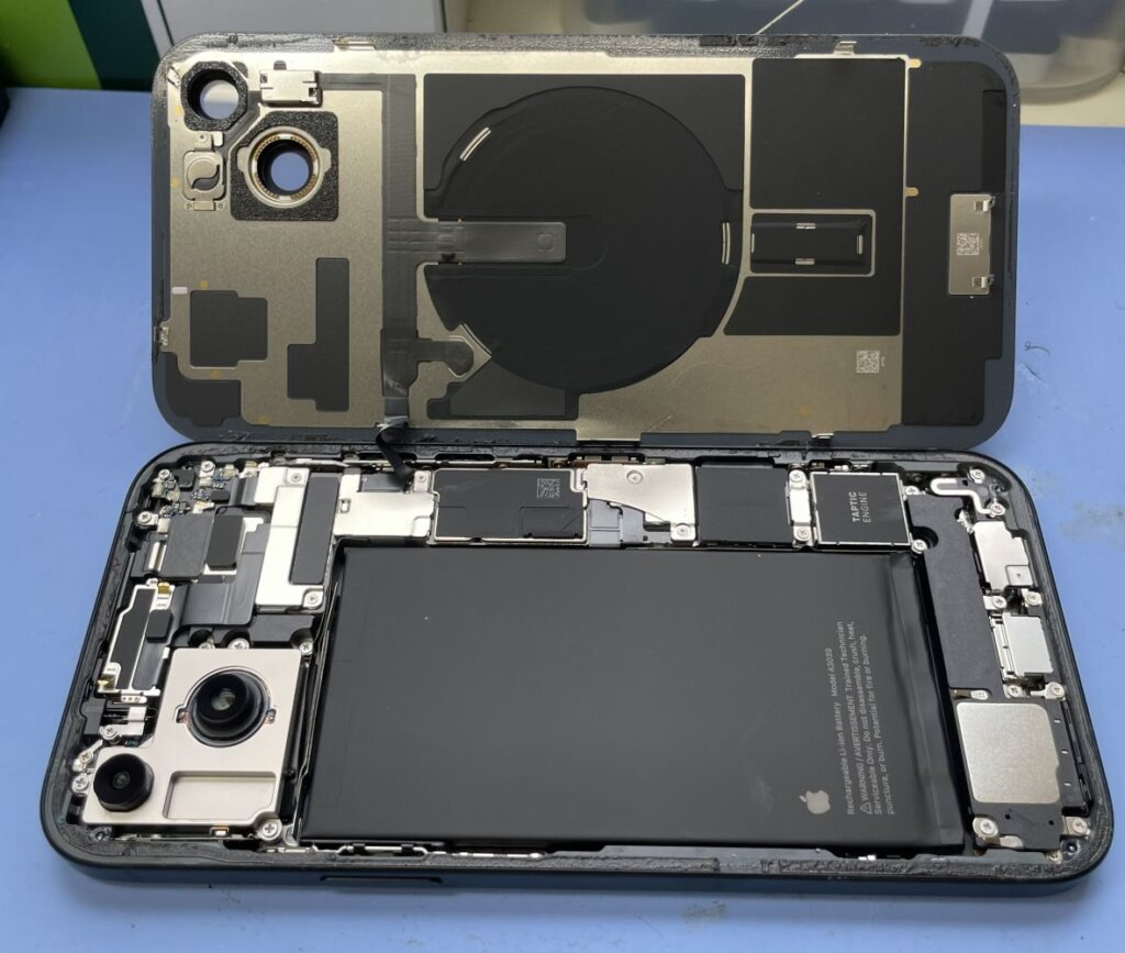 【iPhone15Plus バッテリー交換修理】電池の減りの速さを改善！｜伊勢崎市韮塚町