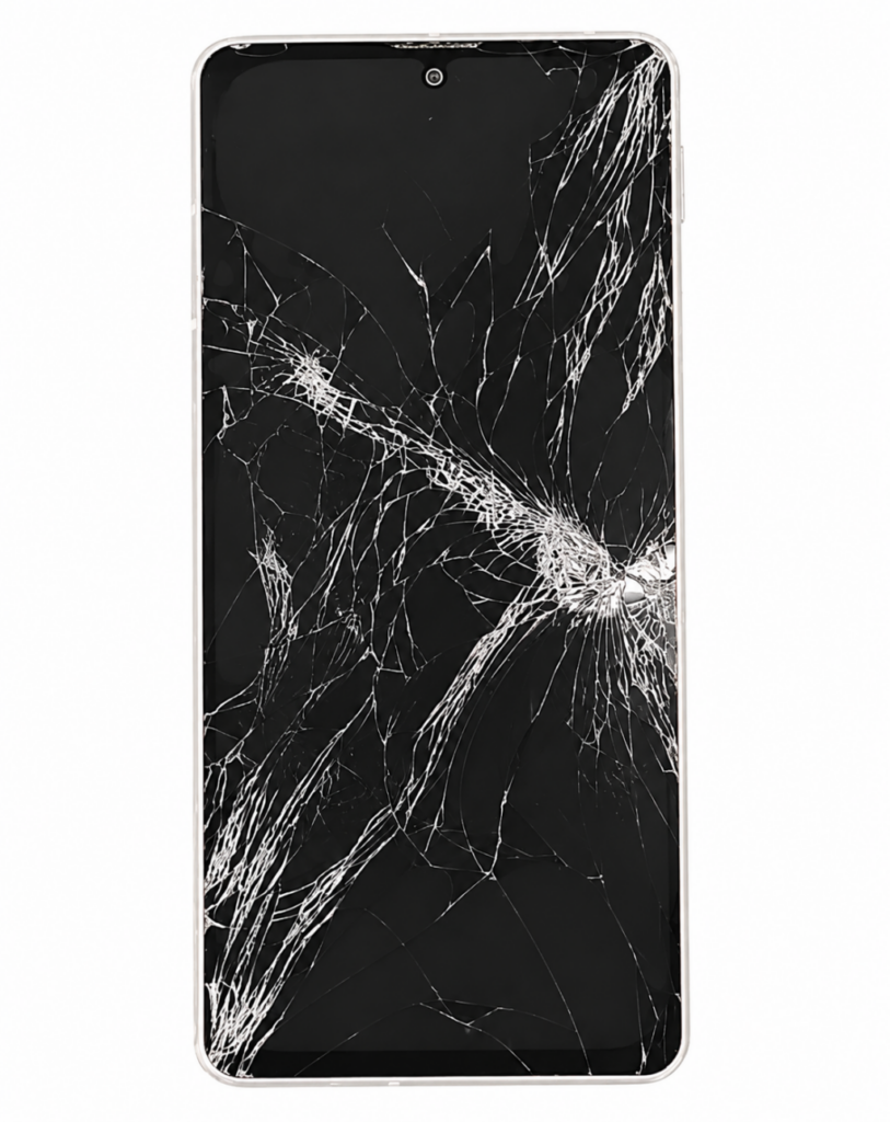 【車に轢かれてバキバキに…】AQUOS 液晶交換