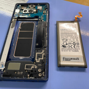Samsung サムソン GALAXY Note9 携帯電話 電池交換修理｜羽村市小作台｜アンドロイド修理ご予約受付
