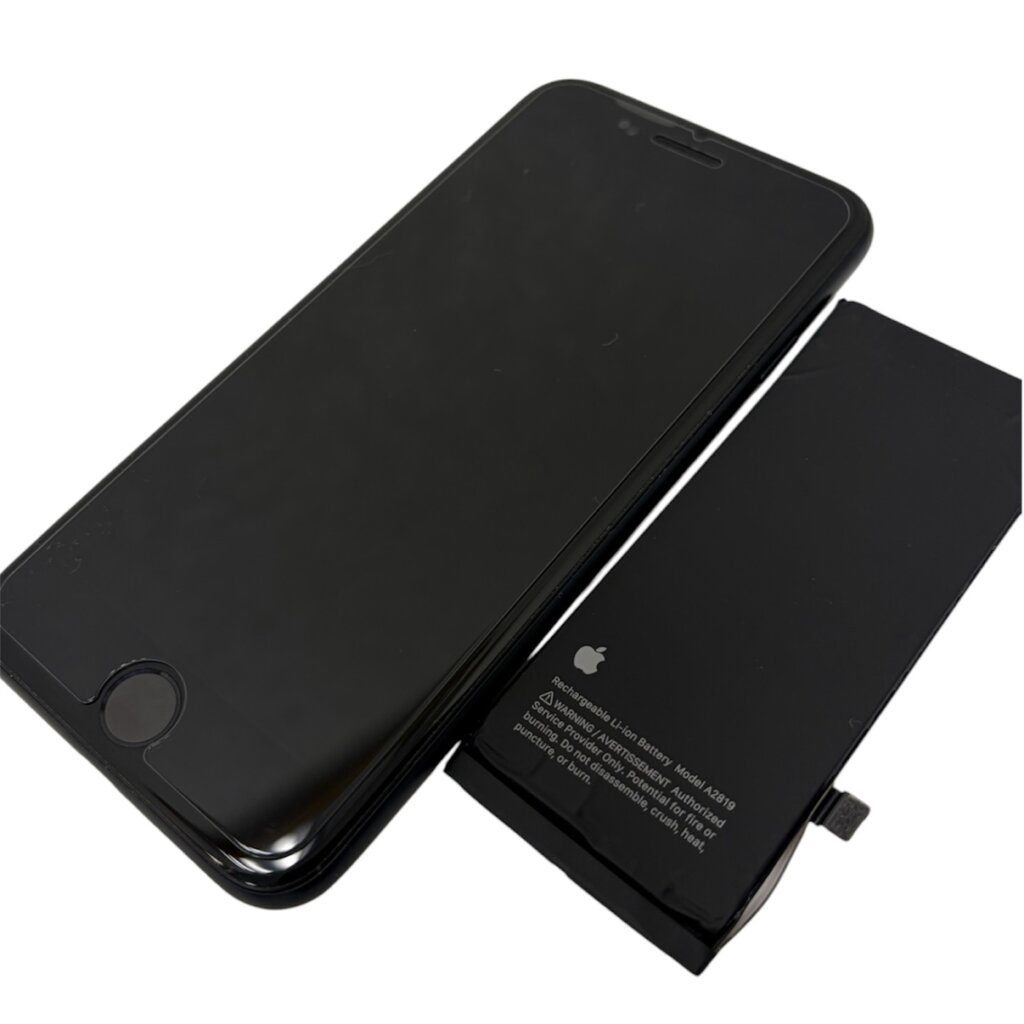 【即日修理！】iPhoneSE3 バッテリー交換＋強化フィルム貼り付け
