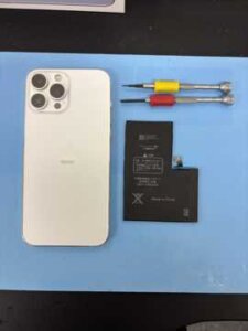 【iPhone13ProMax バッテリー交換】充電の減りの早さを改善！｜伊勢崎市連取町