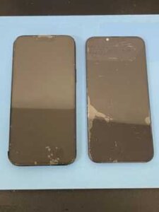 【iPhone14Plus フロントパネル交換】落下による画面割れを改善！｜伊勢崎市宮子町