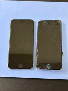 【iPhoneSE2 画面交換】バキバキに割れた画面も即日できれいに｜伊勢崎市下植木町
