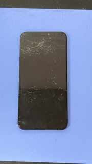 【iPhoneXS フロントパネル交換】全体にひびが入った画面を改善！｜伊勢崎市境